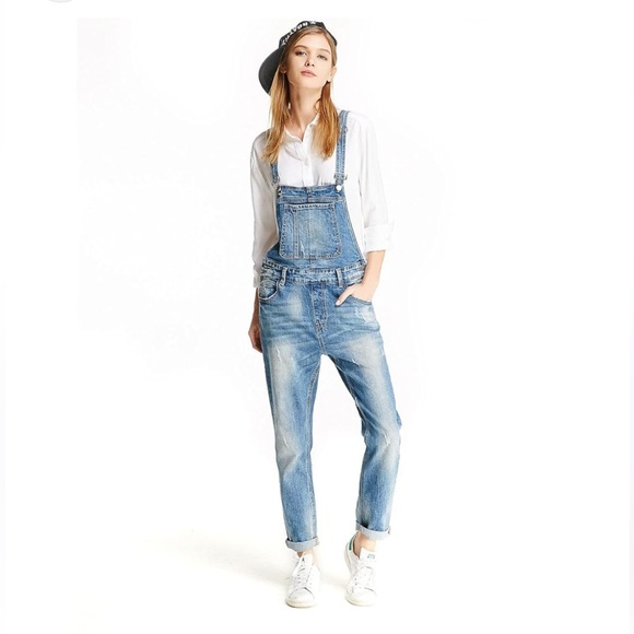 Celebrity Pink Pants - Celebrity Pink Blue Denim Overalls